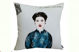  Cushion cover printed Vietnamese ethnic woman-Miss Dung